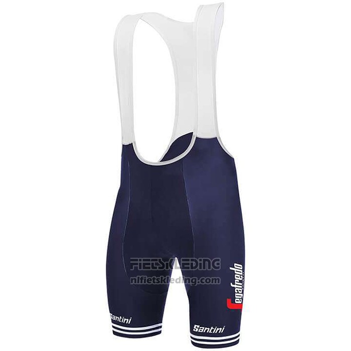 2020 Fietskleding Trek Segafredo Wit Diep Blauw Korte Mouwen en Koersbroek